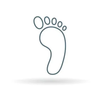 Foot icon Stock Illustration