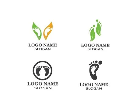 Foot logo icon vector teemplate Stock Illustration