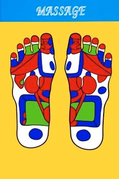 Foot massage Stock Illustration