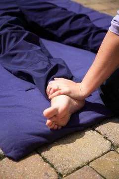Foot massage Stock Photos
