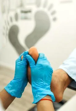 Foot massage. Stock Photos