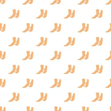 Foot massage therapy seamless pattern for health care Stock Illustration