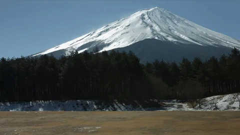 At the foot of mt Fuji Video stock 76312441