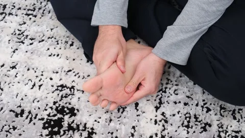 Foot pain Video stock 264782091