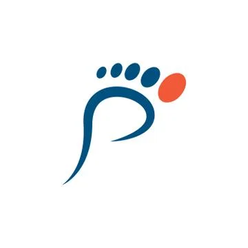 Foot palm icon template vector Stock Illustration
