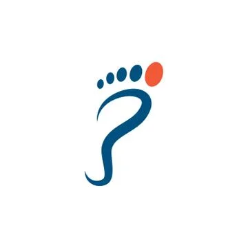 Foot palm icon template vector Stock Illustration
