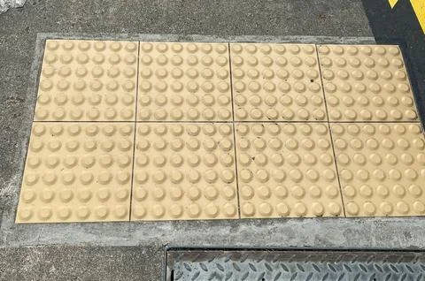 Foot path for disability Stock Photos