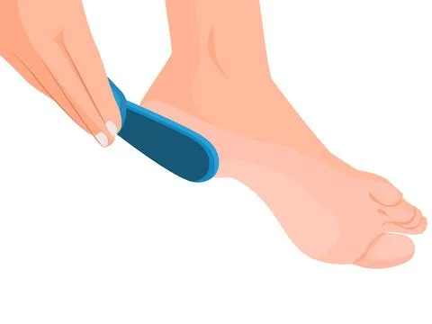 Foot pedicure Illustrazione stock