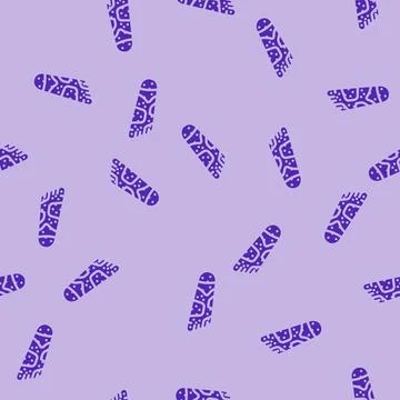 Foot points acupuncture glyph vector seamless pattern Stock Illustration
