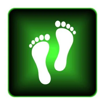 Foot print icon Stock Illustration