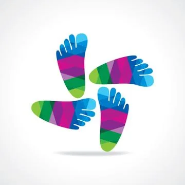 Foot print Stock Illustration