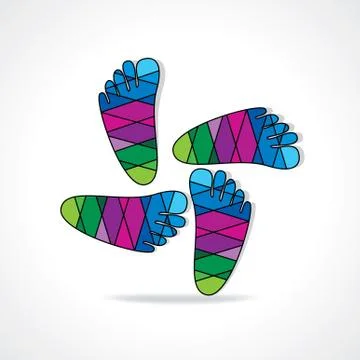 Foot print Stock Illustration