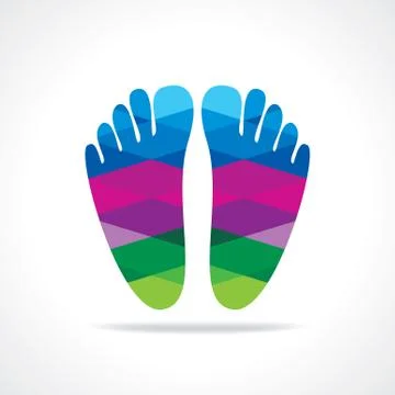 Foot print Stock Illustration