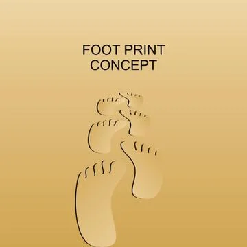 Foot print Stock Illustration