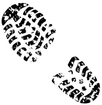 Foot print Stock Illustration