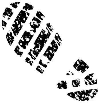 Foot print Stock Illustration