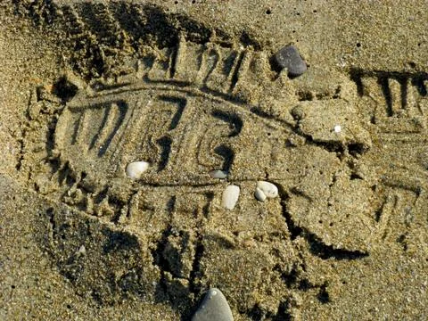 Foot print Stock Photos