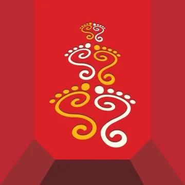 Foot print vector Stock Illustration