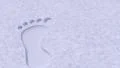 Foot prints footprints bare barefoot feet in snow 4k 4k or 4k+ Resolution