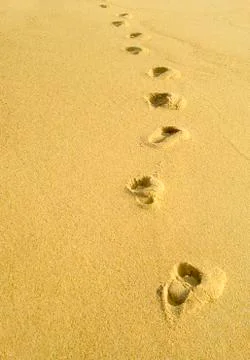 Foot prints Stock Photos