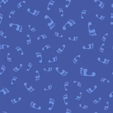 Foot Prints Seamless Pattern Illustrazione stock