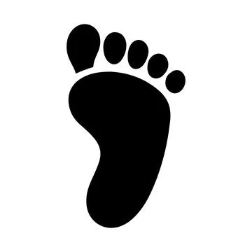 Foot prints vector on white background Stock-Illustration