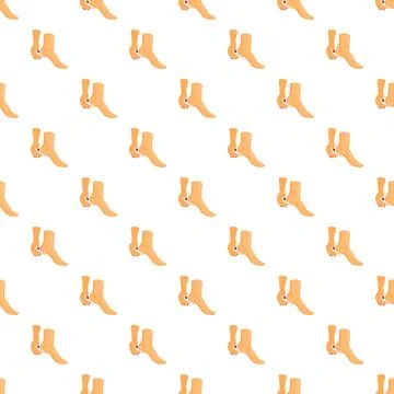 Foot reflexology pattern indicating pressure points repeat tile Stock Illustration