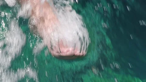 Foot in the sea. Stock Footage 203484664