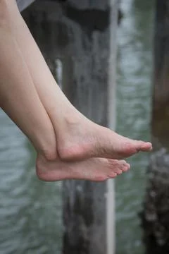 Foot seas. Stock Photos