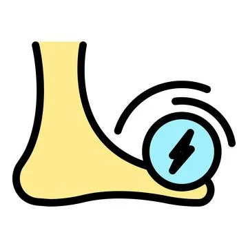 Foot sickness icon vector flat Stock-Illustration