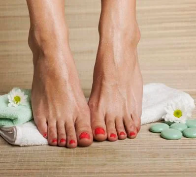 Foot Spa Background Stock Photos