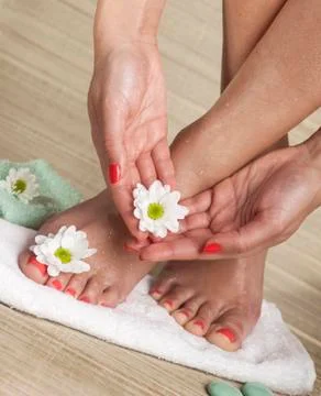Foot Spa Background Stock Photos