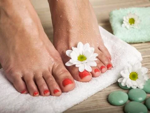 Foot Spa Background Stock Photos