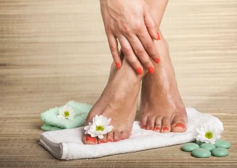 Foot Spa Background Stock Photos
