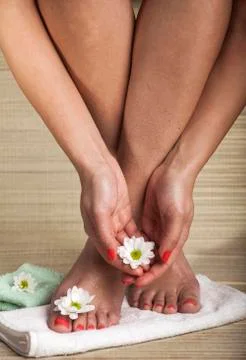 Foot Spa Background Stock Photos