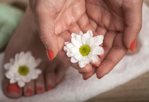 Foot Spa Background Stock Photos