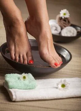 Foot Spa Background Stock Photos