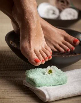 Foot Spa Background Stock Photos