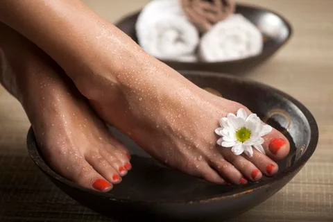 Foot Spa Background Stock Photos