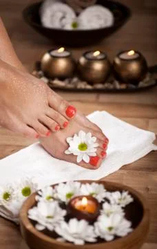 Foot Spa Background Stock Photos