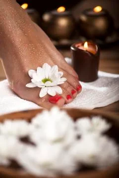 Foot Spa Background Foto stock