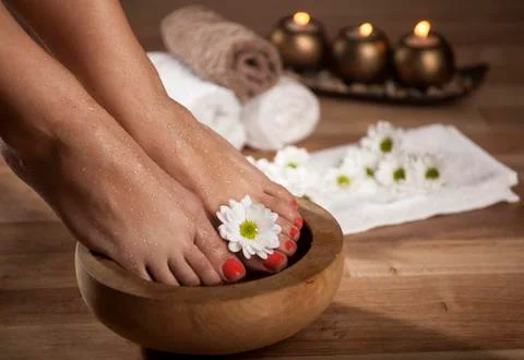 Foot Spa Background Foto stock