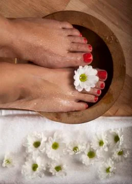 Foot Spa Background Stock Photos