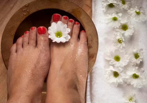 Foot Spa Background Stock Photos