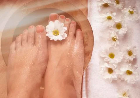 Foot Spa Background Stock Photos