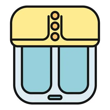 Foot spa bath machine icon for relaxation イラスト素材