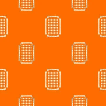 Foot sponge pattern vector orange Stock Illustration