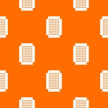 Foot sponge pattern vector orange Stock Illustration