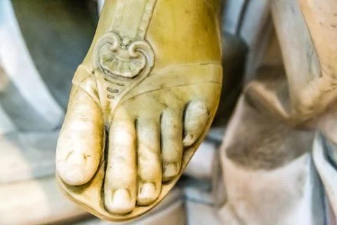 Foot of statue Stock Photos