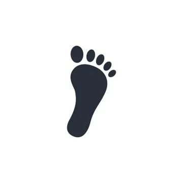 Foot step icon. foot step vector illustration Stock Illustration